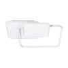 GLOBOSTAR® SQUARO 61232 Μοντέρνο Φωτιστικό Οροφής LED 75W 8400lm 360° AC 220-240V IP20 Ρυθμιζόμενο Λευκό CCT με Χειριστήριο από 2700K έως 6000K Dimmable - Lumileds SMD Chip - Λευκό Ματ - Μ48.5 x Π51 x Υ9cm - 3 Χρόνια Εγγύηση