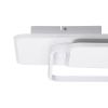 GLOBOSTAR® SQUARO 61232 Μοντέρνο Φωτιστικό Οροφής LED 75W 8400lm 360° AC 220-240V IP20 Ρυθμιζόμενο Λευκό CCT με Χειριστήριο από 2700K έως 6000K Dimmable - Lumileds SMD Chip - Λευκό Ματ - Μ48.5 x Π51 x Υ9cm - 3 Χρόνια Εγγύηση