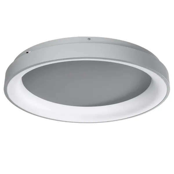 GLOBOSTAR® SALEM 61238 Μοντέρνο Φωτιστικό Οροφής LED 105W 12075lm 120° AC 220-240V IP20 Ρυθμιζόμενο Λευκό CCT με Χειριστήριο από 2700K έως 6000K Dimmable - Lumileds SMD Chip - Γκρι - Μ60 x Π60 x Υ9.5cm - 3 Χρόνια Εγγύηση