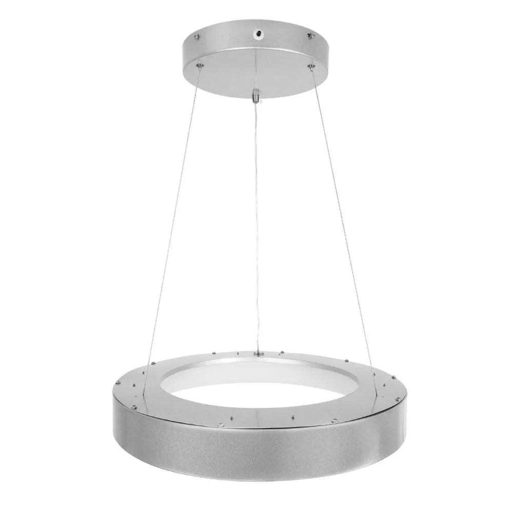 GLOBOSTAR® SALEM 61242 Μοντέρνο Κρεμαστό Φωτιστικό Οροφής LED 75W 8625lm 120° AC 220-240V IP20 Ρυθμιζόμενο Λευκό CCT με Χειριστήριο από 2700K έως 6000K Dimmable - Lumileds SMD Chip - Γκρι - Μ45 x Π45 x Υ6cm - 3 Χρόνια Εγγύηση