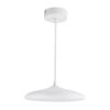 GLOBOSTAR® BARON 61252 Μοντέρνο Κρεμαστό Φωτιστικό Οροφής LED 12W 1440lm 120° AC 220-240V IP20 Ρυθμιζόμενο Λευκό CCT με On/Off 2700K/4500K/6000K - Lumileds SMD Chip - Λευκό Ματ - Μ25 x Π25 x Υ8cm - 3 Χρόνια Εγγύηση