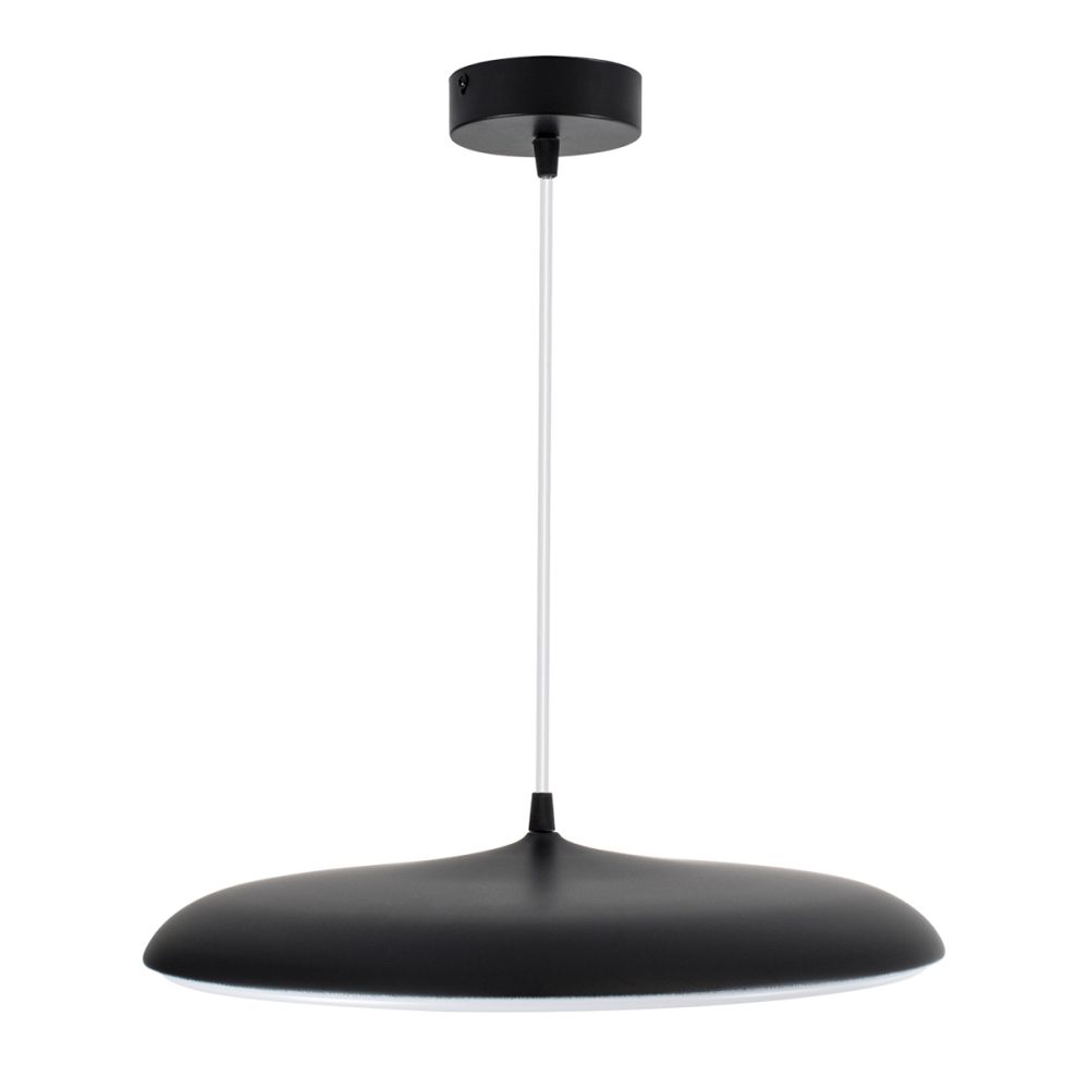 GLOBOSTAR® BARON 61254 Μοντέρνο Κρεμαστό Φωτιστικό Οροφής LED 24W 2880lm 120° AC 220-240V IP20 Ρυθμιζόμενο Λευκό CCT με On/Off 2700K/4500K/6000K - Lumileds SMD Chip - Μαύρο Ματ - Μ40 x Π40 x Υ10cm - 3 Χρόνια Εγγύηση