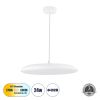GLOBOSTAR® BARON 61255 Μοντέρνο Κρεμαστό Φωτιστικό Οροφής LED 24W 2880lm 120° AC 220-240V IP20 Ρυθμιζόμενο Λευκό CCT με On/Off 2700K/4500K/6000K - Lumileds SMD Chip - Λευκό Ματ - Μ40 x Π40 x Υ10cm - 3 Χρόνια Εγγύηση