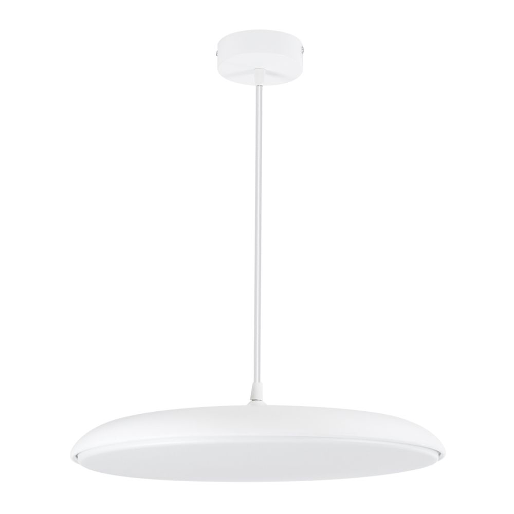 GLOBOSTAR® BARON 61255 Μοντέρνο Κρεμαστό Φωτιστικό Οροφής LED 24W 2880lm 120° AC 220-240V IP20 Ρυθμιζόμενο Λευκό CCT με On/Off 2700K/4500K/6000K - Lumileds SMD Chip - Λευκό Ματ - Μ40 x Π40 x Υ10cm - 3 Χρόνια Εγγύηση
