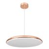 GLOBOSTAR® BARON 61256 Μοντέρνο Κρεμαστό Φωτιστικό Οροφής LED 24W 2880lm 120° AC 220-240V IP20 Ρυθμιζόμενο Λευκό CCT με On/Off 2700K/4500K/6000K - Lumileds SMD Chip - Ροζ Χρυσό - Μ40 x Π40 x Υ10cm - 3 Χρόνια Εγγύηση