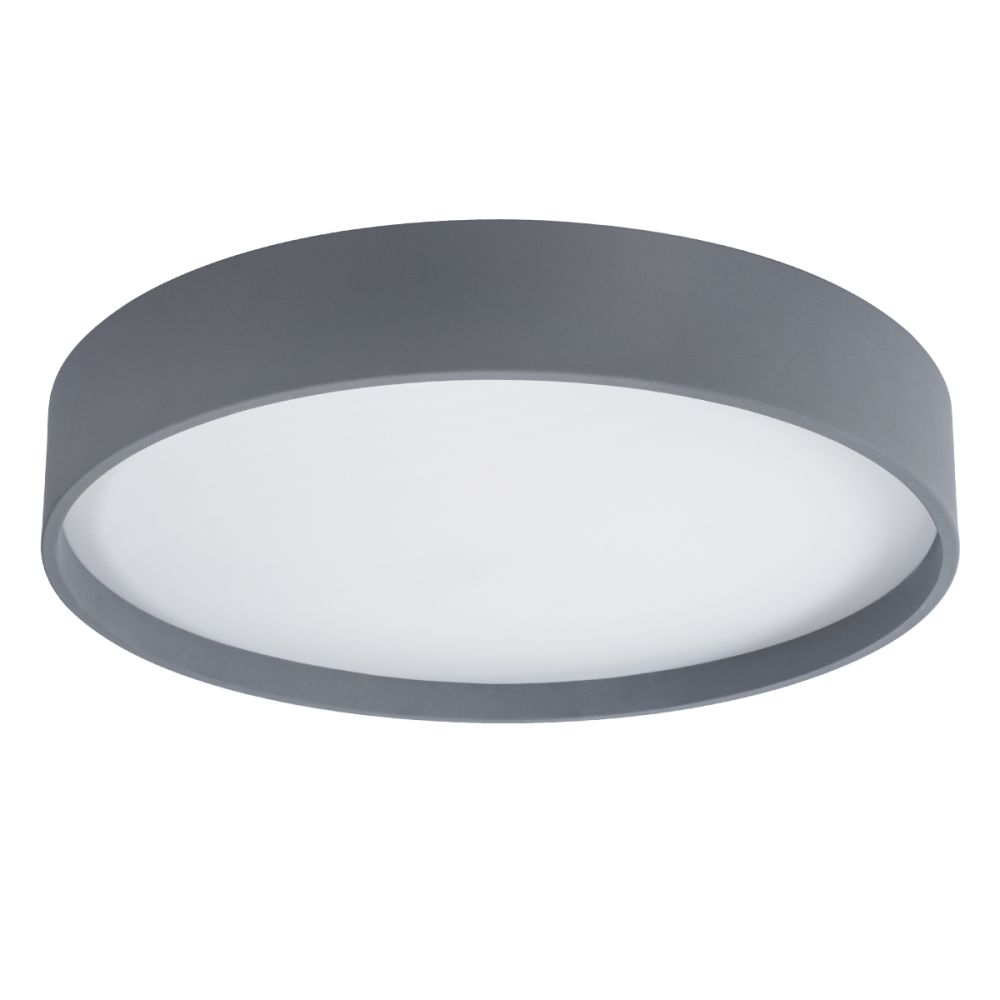 GLOBOSTAR® NARNIA 61260 Μοντέρνο Φωτιστικό Οροφής LED 100W 11500lm 120° AC 220-240V IP20 Ρυθμιζόμενο Λευκό CCT με Χειριστήριο από 2700K έως 6000K Dimmable - Lumileds SMD Chip - Γκρι Ματ - Μ60 x Π60 x Υ10cm - 3 Χρόνια Εγγύηση