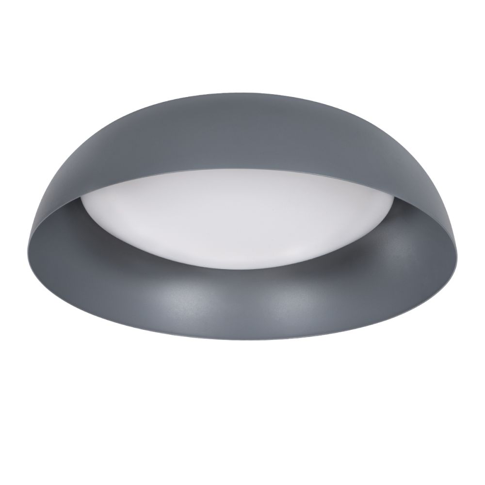 GLOBOSTAR® ANATOLIA 61262 Μοντέρνο Φωτιστικό Οροφής LED 60W 6900lm 120° AC 220-240V IP20 Ρυθμιζόμενο Λευκό CCT με Χειριστήριο από 2700K έως 6000K Dimmable - Lumileds SMD Chip - Γκρι - Μ43 x Π43 x Υ11cm - 3 Χρόνια Εγγύηση