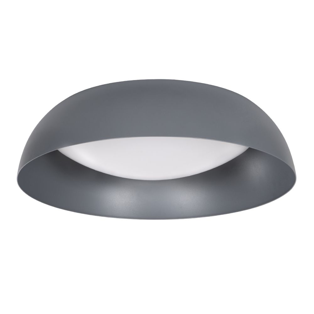 GLOBOSTAR® ANATOLIA 61262 Μοντέρνο Φωτιστικό Οροφής LED 60W 6900lm 120° AC 220-240V IP20 Ρυθμιζόμενο Λευκό CCT με Χειριστήριο από 2700K έως 6000K Dimmable - Lumileds SMD Chip - Γκρι - Μ43 x Π43 x Υ11cm - 3 Χρόνια Εγγύηση