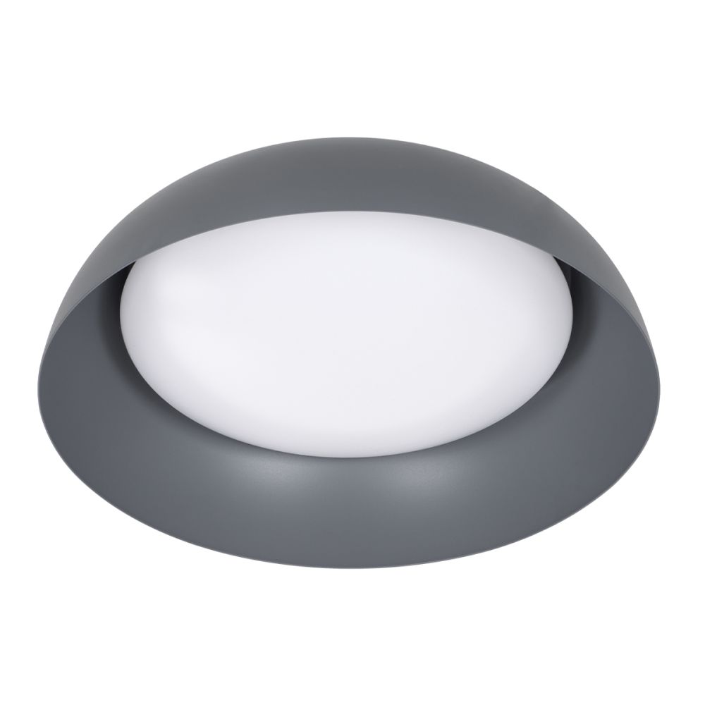 GLOBOSTAR® ANATOLIA 61262 Μοντέρνο Φωτιστικό Οροφής LED 60W 6900lm 120° AC 220-240V IP20 Ρυθμιζόμενο Λευκό CCT με Χειριστήριο από 2700K έως 6000K Dimmable - Lumileds SMD Chip - Γκρι - Μ43 x Π43 x Υ11cm - 3 Χρόνια Εγγύηση