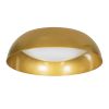 GLOBOSTAR® ANATOLIA 61263 Μοντέρνο Φωτιστικό Οροφής LED 60W 6900lm 120° AC 220-240V IP20 Ρυθμιζόμενο Λευκό CCT με Χειριστήριο από 2700K έως 6000K Dimmable - Lumileds SMD Chip - Χρυσό - Μ43 x Π43 x Υ11cm - 3 Χρόνια Εγγύηση