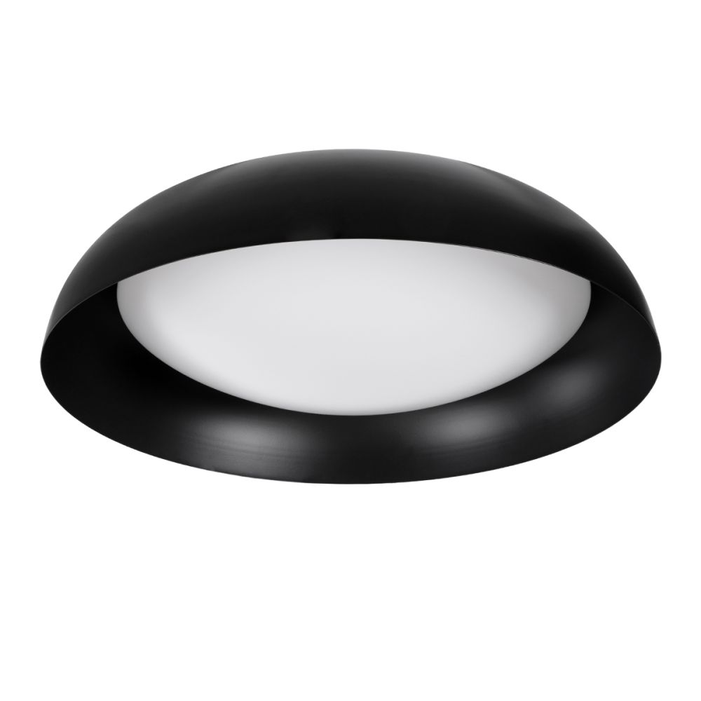 GLOBOSTAR® ANATOLIA 61264 Μοντέρνο Φωτιστικό Οροφής LED 75W 8625lm 120° AC 220-240V IP20 Ρυθμιζόμενο Λευκό CCT με Χειριστήριο από 2700K έως 6000K Dimmable - Lumileds SMD Chip - Μαύρο Ματ - Μ60 x Π60 x Υ13cm - 3 Χρόνια Εγγύηση