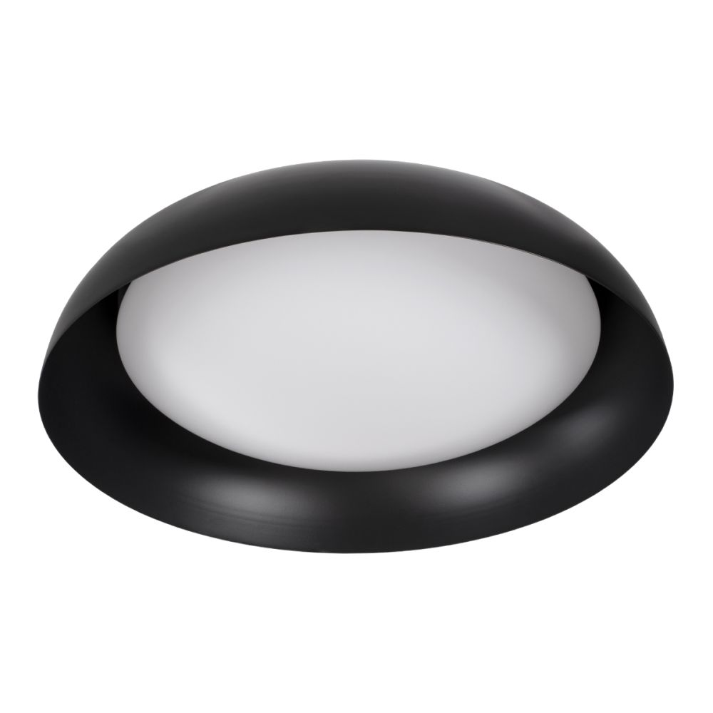 GLOBOSTAR® ANATOLIA 61264 Μοντέρνο Φωτιστικό Οροφής LED 75W 8625lm 120° AC 220-240V IP20 Ρυθμιζόμενο Λευκό CCT με Χειριστήριο από 2700K έως 6000K Dimmable - Lumileds SMD Chip - Μαύρο Ματ - Μ60 x Π60 x Υ13cm - 3 Χρόνια Εγγύηση