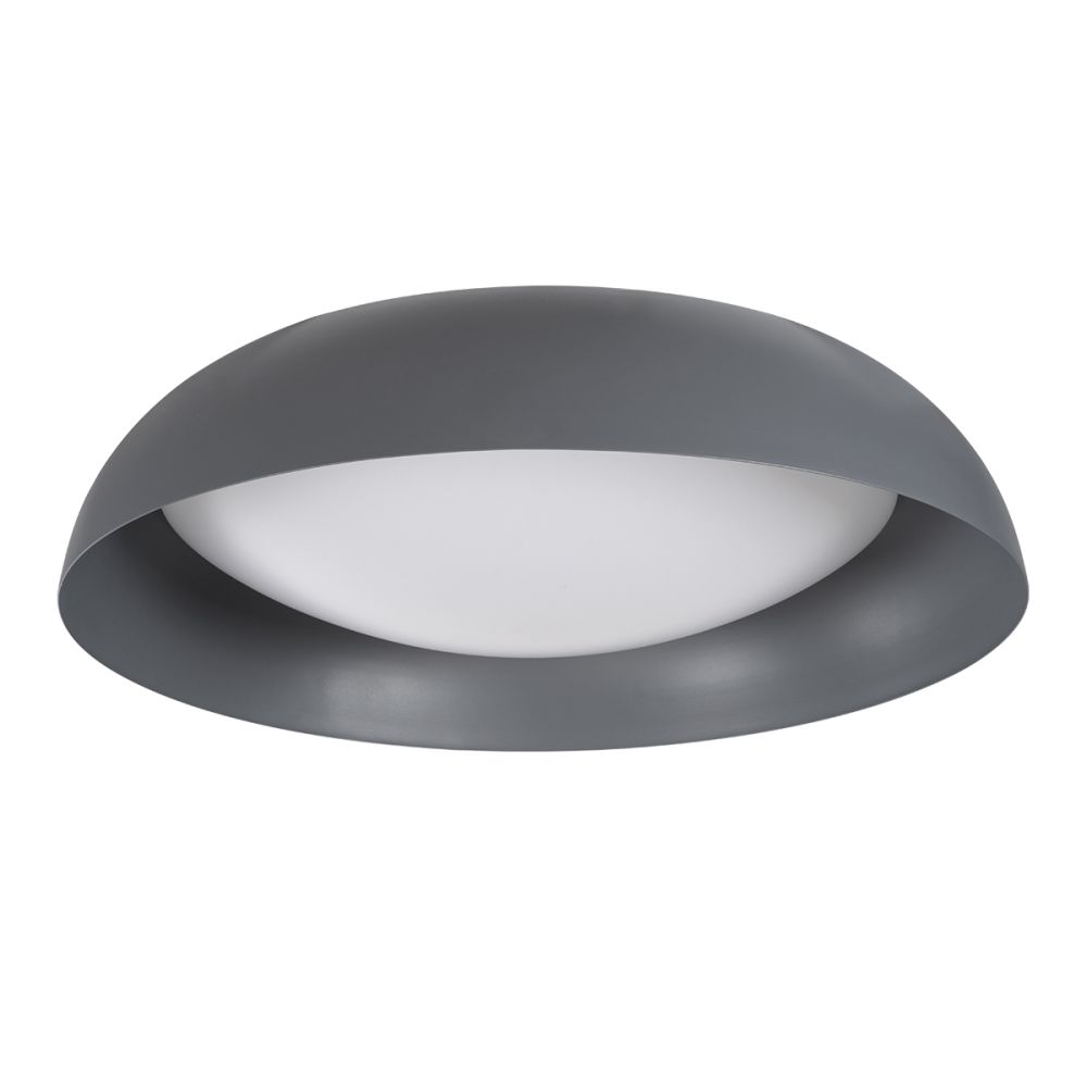 GLOBOSTAR® ANATOLIA 61265 Μοντέρνο Φωτιστικό Οροφής LED 75W 8625lm 120° AC 220-240V IP20 Ρυθμιζόμενο Λευκό CCT με Χειριστήριο από 2700K έως 6000K Dimmable - Lumileds SMD Chip - Γκρι - Μ60 x Π60 x Υ13cm - 3 Χρόνια Εγγύηση