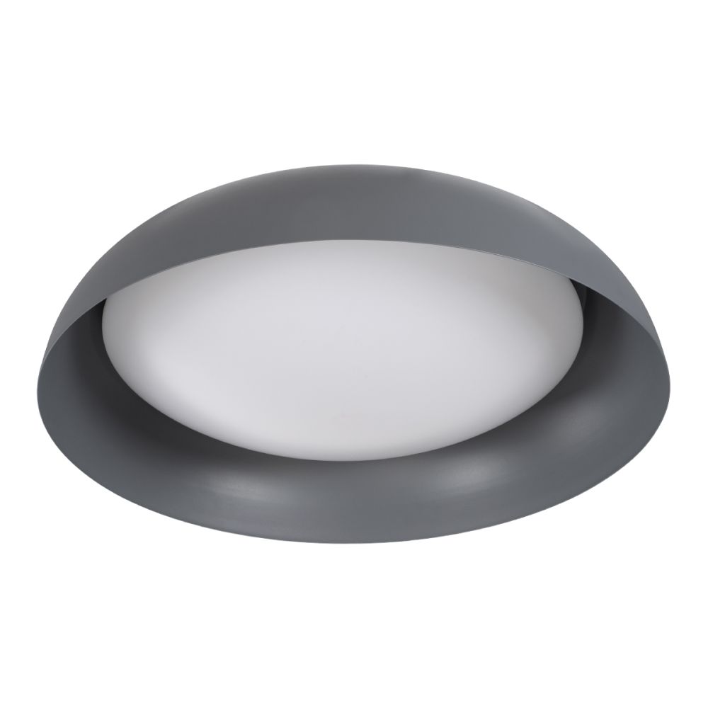 GLOBOSTAR® ANATOLIA 61265 Μοντέρνο Φωτιστικό Οροφής LED 75W 8625lm 120° AC 220-240V IP20 Ρυθμιζόμενο Λευκό CCT με Χειριστήριο από 2700K έως 6000K Dimmable - Lumileds SMD Chip - Γκρι - Μ60 x Π60 x Υ13cm - 3 Χρόνια Εγγύηση