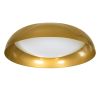 GLOBOSTAR® ANATOLIA 61266 Μοντέρνο Φωτιστικό Οροφής LED 75W 8625lm 120° AC 220-240V IP20 Ρυθμιζόμενο Λευκό CCT με Χειριστήριο από 2700K έως 6000K Dimmable - Lumileds SMD Chip - Χρυσό - Μ60 x Π60 x Υ13cm - 3 Χρόνια Εγγύηση