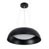 GLOBOSTAR® ANATOLIA 61267 Μοντέρνο Κρεμαστό Φωτιστικό Οροφής LED 60W 6900lm 120° AC 220-240V IP20 Ρυθμιζόμενο Λευκό CCT με Χειριστήριο από 2700K έως 6000K Dimmable - Lumileds SMD Chip - Μαύρο Ματ - Μ43 x Π43 x Υ11cm - 3 Χρόνια Εγγύηση