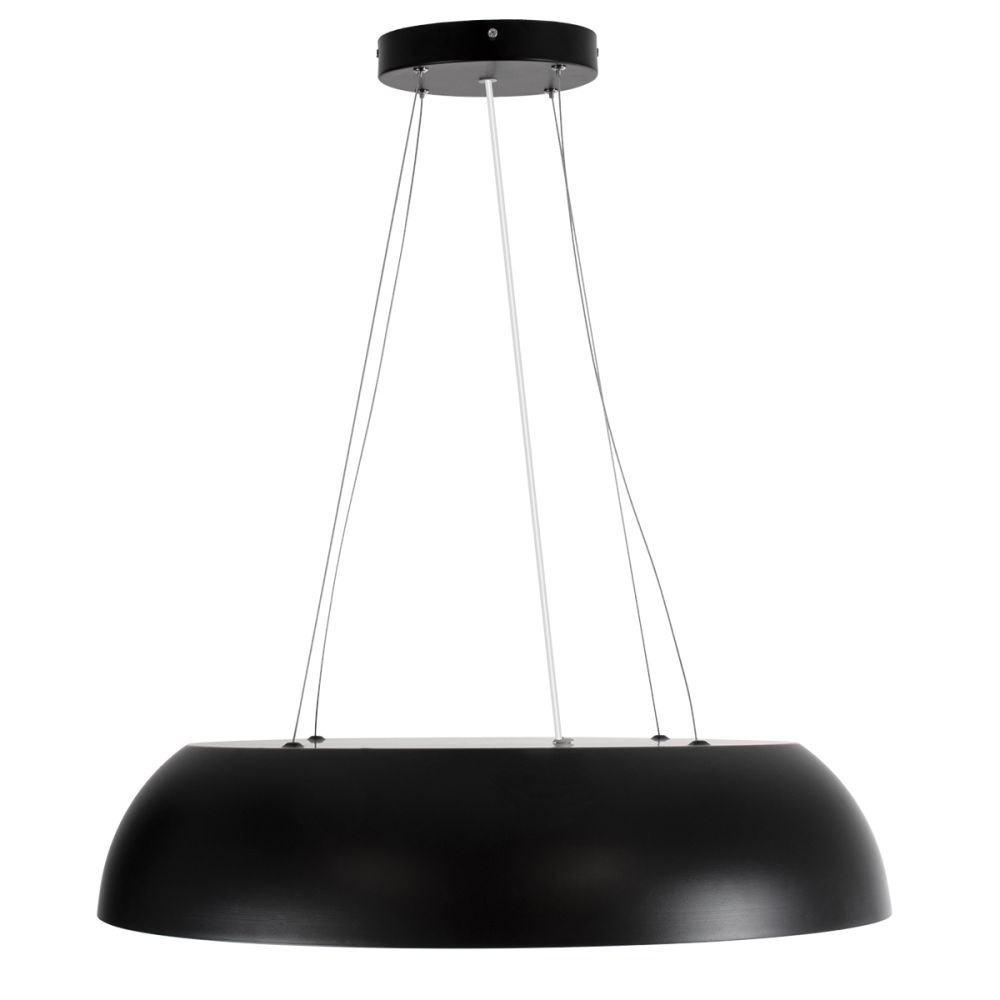 GLOBOSTAR® ANATOLIA 61269 Μοντέρνο Κρεμαστό Φωτιστικό Οροφής LED 75W 8625lm 120° AC 220-240V IP20 Ρυθμιζόμενο Λευκό CCT με Χειριστήριο από 2700K έως 6000K Dimmable - Lumileds SMD Chip - Μαύρο Ματ - Μ60 x Π60 x Υ12.5cm - 3 Χρόνια Εγγύηση