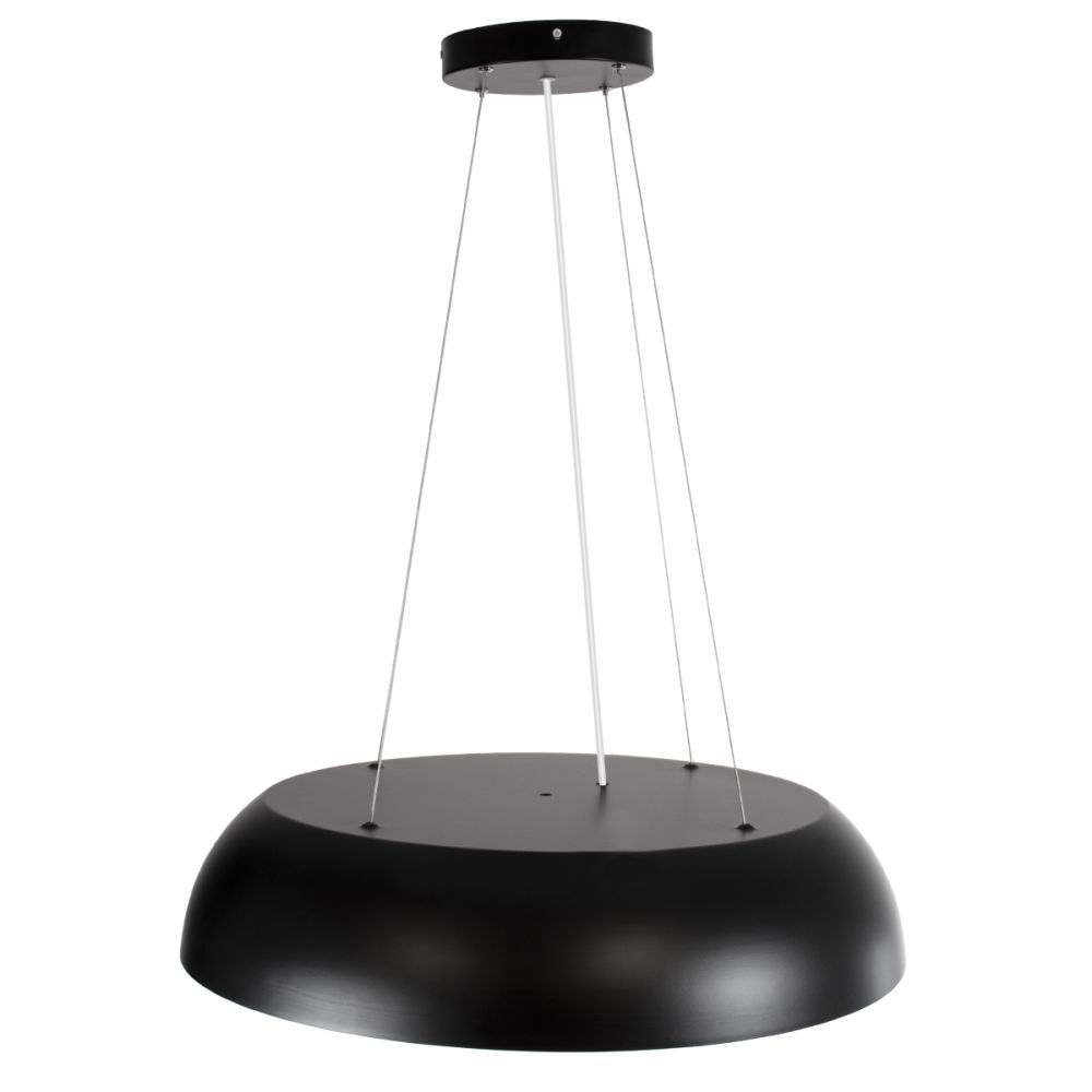 GLOBOSTAR® ANATOLIA 61269 Μοντέρνο Κρεμαστό Φωτιστικό Οροφής LED 75W 8625lm 120° AC 220-240V IP20 Ρυθμιζόμενο Λευκό CCT με Χειριστήριο από 2700K έως 6000K Dimmable - Lumileds SMD Chip - Μαύρο Ματ - Μ60 x Π60 x Υ12.5cm - 3 Χρόνια Εγγύηση