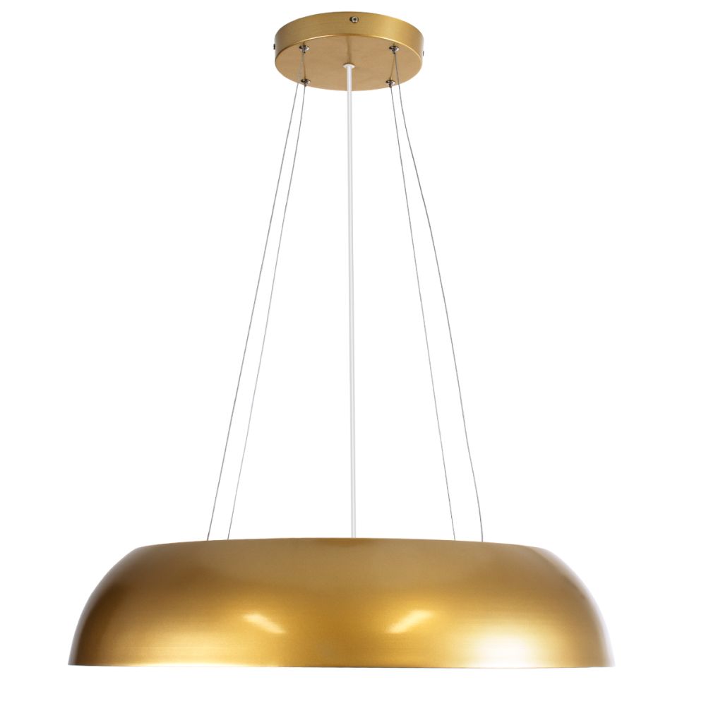 GLOBOSTAR® ANATOLIA 61270 Μοντέρνο Κρεμαστό Φωτιστικό Οροφής LED 75W 8625lm 120° AC 220-240V IP20 Ρυθμιζόμενο Λευκό CCT με Χειριστήριο από 2700K έως 6000K Dimmable - Lumileds SMD Chip - Χρυσό - Μ60 x Π60 x Υ12.5cm - 3 Χρόνια Εγγύηση