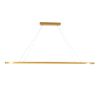 GLOBOSTAR® BOLIVAR 61274 Μοντέρνο Κρεμαστό Φωτιστικό Οροφής LED 54W 6210lm 360° AC 220-240V IP20 Ρυθμιζόμενο Λευκό CCT με Χειριστήριο από 2700K έως 6000K Dimmable - Lumileds SMD Chip - Χρυσό Βούρτσας - Μ120 x Π30 x Υ2cm - 3 Χρόνια Εγγύηση
