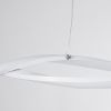 GLOBOSTAR® MORALES 61276 Μοντέρνο Κρεμαστό Φωτιστικό Οροφής LED 54W 6048lm 300° AC 220-240V IP20 Ρυθμιζόμενο Λευκό CCT με Χειριστήριο από 2700K έως 6000K Dimmable - Lumileds SMD Chip - Λευκό Ματ - Μ90 x Π14 x Υ14cm - 3 Χρόνια Εγγύηση