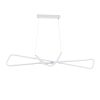 GLOBOSTAR® DOLORES 61280 Μοντέρνο Κρεμαστό Φωτιστικό Οροφής LED 105W 11760lm 300° AC 220-240V IP20 Ρυθμιζόμενο Λευκό CCT με Χειριστήριο από 2700K έως 6000K Dimmable - Lumileds SMD Chip - Λευκό Ματ - Μ110 x Π17 x Υ17.5cm - 3 Χρόνια Εγγύηση