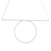 GLOBOSTAR® ROME 61295 Μοντέρνο Κρεμαστό Φωτιστικό Οροφής LED 24W 2640lm 200° AC 220-240V IP20 Ρυθμιζόμενο Λευκό CCT με On/Off 2700K/4500K/6000K - Lumileds SMD Chip - Λευκό Ματ - Μ65.5 x Π4 x Υ33cm - 3 Χρόνια Εγγύηση