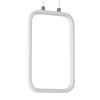 GLOBOSTAR® DEROBA 61299 Μοντέρνο Κρεμαστό Φωτιστικό Οροφής LED 12W 1320lm 360° AC 220-240V IP20 Ρυθμιζόμενο Λευκό CCT με On/Off 2700K/4500K/6000K - Lumileds SMD Chip - Λευκό Ματ - Μ16 x Π1.6 x Υ25.5cm - 3 Χρόνια Εγγύηση