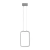 GLOBOSTAR® DEROBA 61300 Μοντέρνο Κρεμαστό Φωτιστικό Οροφής LED 12W 1320lm 360° AC 220-240V IP20 Ρυθμιζόμενο Λευκό CCT με On/Off 2700K/4500K/6000K - Lumileds SMD Chip - Νίκελ Βούρτσας - Μ16 x Π1.6 x Υ25.5cm - 3 Χρόνια Εγγύηση