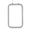 GLOBOSTAR® DEROBA 61300 Μοντέρνο Κρεμαστό Φωτιστικό Οροφής LED 12W 1320lm 360° AC 220-240V IP20 Ρυθμιζόμενο Λευκό CCT με On/Off 2700K/4500K/6000K - Lumileds SMD Chip - Νίκελ Βούρτσας - Μ16 x Π1.6 x Υ25.5cm - 3 Χρόνια Εγγύηση