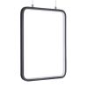 GLOBOSTAR® NEROBA 61302 Μοντέρνο Κρεμαστό Φωτιστικό Οροφής LED 18W 1980lm 360° AC 220-240V IP20 Ρυθμιζόμενο Λευκό CCT με On/Off 2700K/4500K/6000K - Lumileds SMD Chip - Μαύρο Ματ - Μ29 x Π2 x Υ36cm - 3 Χρόνια Εγγύηση