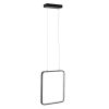 GLOBOSTAR® NEROBA 61302 Μοντέρνο Κρεμαστό Φωτιστικό Οροφής LED 18W 1980lm 360° AC 220-240V IP20 Ρυθμιζόμενο Λευκό CCT με On/Off 2700K/4500K/6000K - Lumileds SMD Chip - Μαύρο Ματ - Μ29 x Π2 x Υ36cm - 3 Χρόνια Εγγύηση