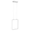 GLOBOSTAR® NEROBA 61303 Μοντέρνο Κρεμαστό Φωτιστικό Οροφής LED 18W 1980lm 360° AC 220-240V IP20 Ρυθμιζόμενο Λευκό CCT με On/Off 2700K/4500K/6000K - Lumileds SMD Chip - Λευκό Ματ - Μ29 x Π2 x Υ36cm - 3 Χρόνια Εγγύηση