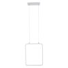 GLOBOSTAR® NEROBA 61303 Μοντέρνο Κρεμαστό Φωτιστικό Οροφής LED 18W 1980lm 360° AC 220-240V IP20 Ρυθμιζόμενο Λευκό CCT με On/Off 2700K/4500K/6000K - Lumileds SMD Chip - Λευκό Ματ - Μ29 x Π2 x Υ36cm - 3 Χρόνια Εγγύηση