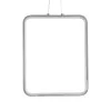 GLOBOSTAR® NEROBA 61304 Μοντέρνο Κρεμαστό Φωτιστικό Οροφής LED 18W 1980lm 360° AC 220-240V IP20 Ρυθμιζόμενο Λευκό CCT με On/Off 2700K/4500K/6000K - Lumileds SMD Chip - Νίκελ Βούρτσας - Μ29 x Π2 x Υ36cm - 3 Χρόνια Εγγύηση