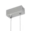 GLOBOSTAR® NEROBA 61304 Μοντέρνο Κρεμαστό Φωτιστικό Οροφής LED 18W 1980lm 360° AC 220-240V IP20 Ρυθμιζόμενο Λευκό CCT με On/Off 2700K/4500K/6000K - Lumileds SMD Chip - Νίκελ Βούρτσας - Μ29 x Π2 x Υ36cm - 3 Χρόνια Εγγύηση