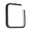 GLOBOSTAR® CEROBA 61308 Μοντέρνο Κρεμαστό Φωτιστικό Οροφής LED 12W 1320lm 360° AC 220-240V IP20 Ρυθμιζόμενο Λευκό CCT με On/Off 2700K/4500K/6000K - Lumileds SMD Chip - Μαύρο Ματ - Μ22 x Π2 x Υ22cm - 3 Χρόνια Εγγύηση