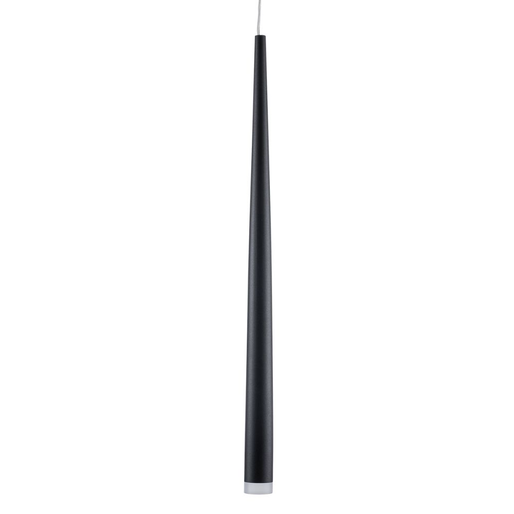 GLOBOSTAR® TEARS 61309 Μοντέρνο Κρεμαστό Φωτιστικό Οροφής LED 3W 330lm 180° AC 220-240V IP20 Ρυθμιζόμενο Λευκό CCT με Χειριστήριο από 2700K έως 6000K Dimmable - Lumileds SMD Chip - Μαύρο Ματ - Μ3.2 x Π3.2 x Υ51.5cm - 3 Χρόνια Εγγύηση