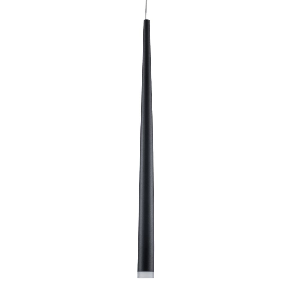 GLOBOSTAR® TEARS 61309 Μοντέρνο Κρεμαστό Φωτιστικό Οροφής LED 3W 330lm 180° AC 220-240V IP20 Ρυθμιζόμενο Λευκό CCT με Χειριστήριο από 2700K έως 6000K Dimmable - Lumileds SMD Chip - Μαύρο Ματ - Μ3.2 x Π3.2 x Υ51.5cm - 3 Χρόνια Εγγύηση