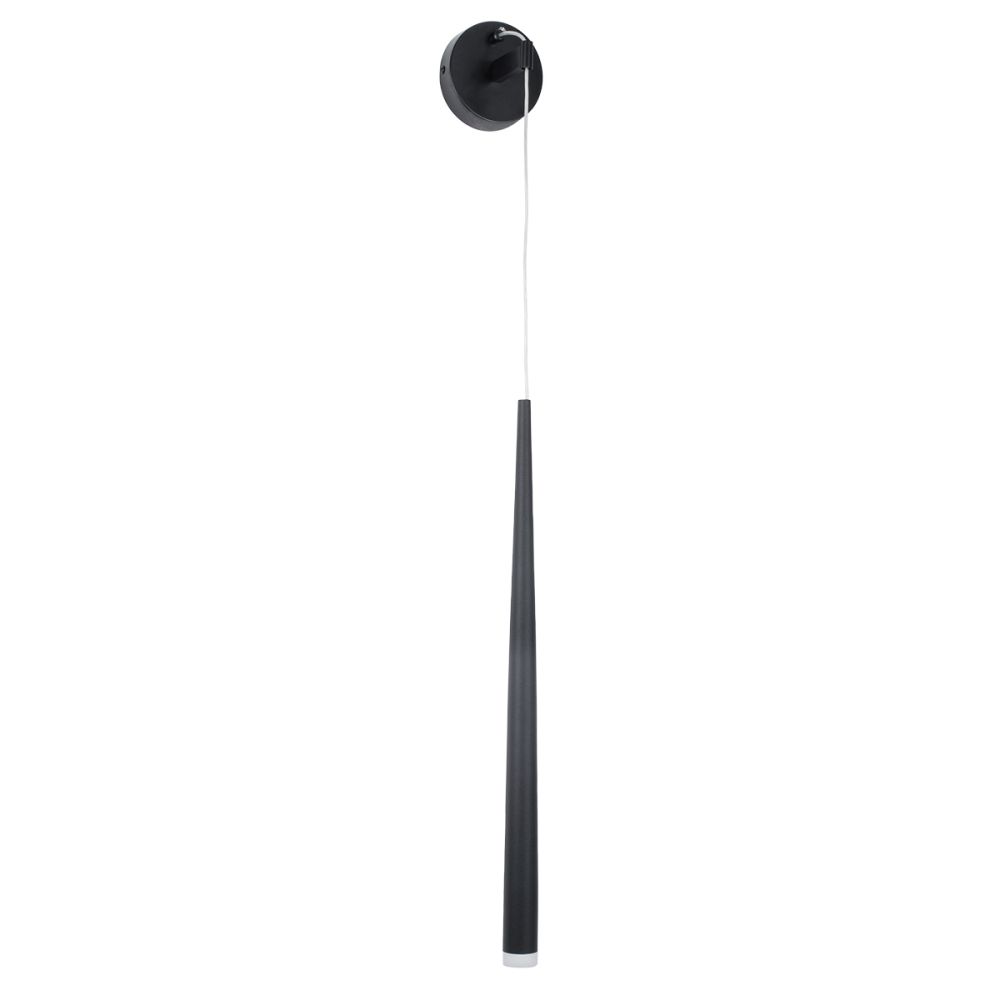 GLOBOSTAR® TEARS 61315 Μοντέρνο Φωτιστικό Τοίχου - Απλίκα LED 3W 330lm 180° AC 220-240V IP20 Ρυθμιζόμενο Λευκό CCT με On/Off 2700K/4500K/6000K - Lumileds SMD Chip - Μαύρο Ματ - Μ3.2 x Π3.2 x Υ51.5cm - 3 Χρόνια Εγγύηση