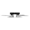 GLOBOSTAR® ROYAL-S 61325 Μοντέρνο Φωτιστικό Οροφής LED 135W 16200lm 360° AC 220-240V IP20 Ρυθμιζόμενο Λευκό CCT με Χειριστήριο από 2700K έως 6000K Dimmable - Lumileds SMD Chip - Μαύρο Ματ - Μ58.5 x Π58.5 x Υ12cm - 3 Χρόνια Εγγύηση