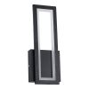 GLOBOSTAR® TIARA 61327 Μοντέρνο Φωτιστικό Τοίχου - Απλίκα LED 12W 1440lm 300° AC 220-240V IP20 Ρυθμιζόμενο Λευκό CCT με On/Off 2700K/4500K/6000K - Lumileds SMD Chip - Μαύρο Ματ - Μ12.5 x Π4 x Υ32cm - 3 Χρόνια Εγγύηση