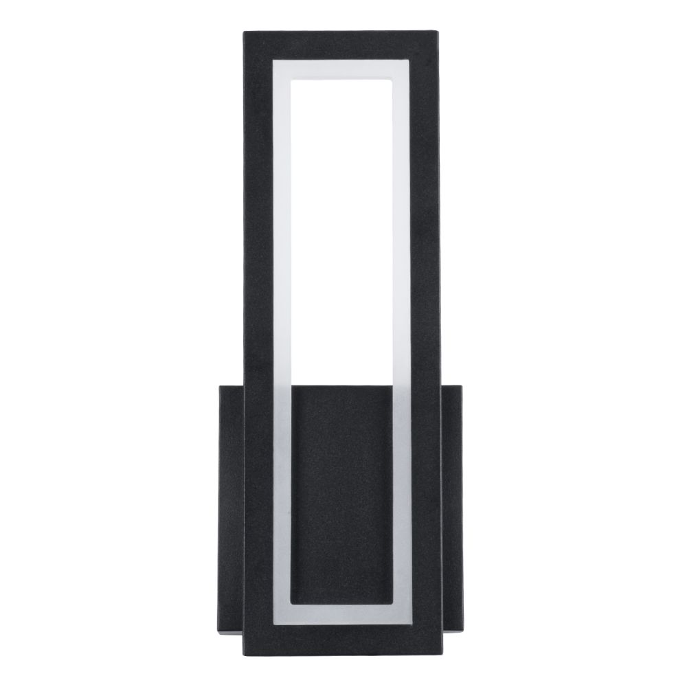 GLOBOSTAR® TIARA 61327 Μοντέρνο Φωτιστικό Τοίχου - Απλίκα LED 12W 1440lm 300° AC 220-240V IP20 Ρυθμιζόμενο Λευκό CCT με On/Off 2700K/4500K/6000K - Lumileds SMD Chip - Μαύρο Ματ - Μ12.5 x Π4 x Υ32cm - 3 Χρόνια Εγγύηση