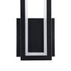 GLOBOSTAR® TIARA 61327 Μοντέρνο Φωτιστικό Τοίχου - Απλίκα LED 12W 1440lm 300° AC 220-240V IP20 Ρυθμιζόμενο Λευκό CCT με On/Off 2700K/4500K/6000K - Lumileds SMD Chip - Μαύρο Ματ - Μ12.5 x Π4 x Υ32cm - 3 Χρόνια Εγγύηση