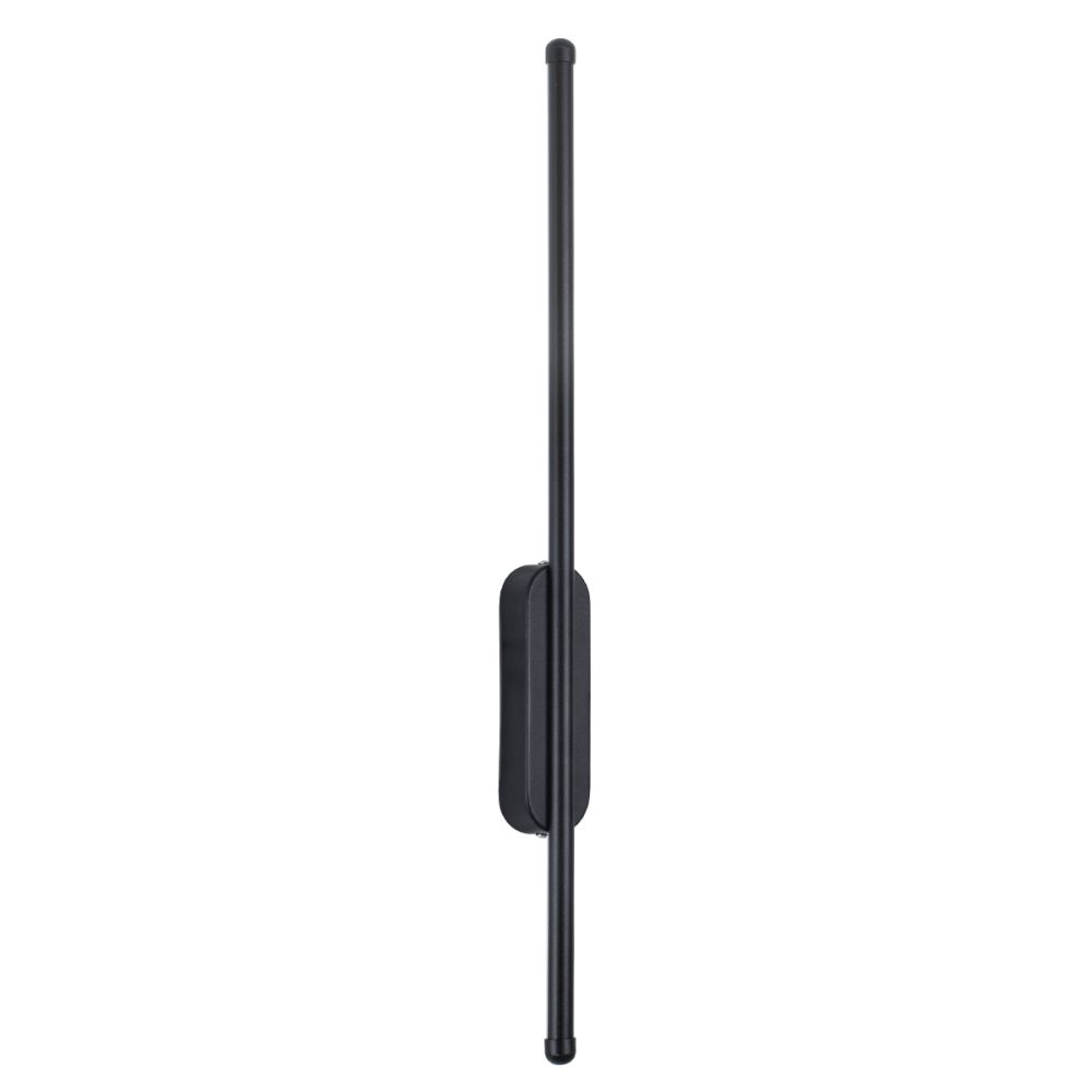 GLOBOSTAR® HARLEM 61331 Μοντέρνο Φωτιστικό Τοίχου - Απλίκα LED 9W 1080lm 120° AC 220-240V IP20 Ρυθμιζόμενο Λευκό CCT με On/Off 2700K/4500K/6000K - Lumileds SMD Chip - Μαύρο Ματ - Μ5 x Π4 x Υ60cm - 3 Χρόνια Εγγύηση