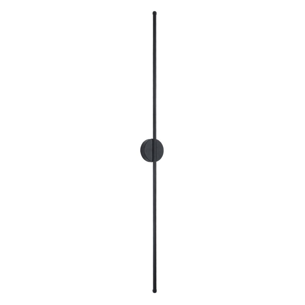 GLOBOSTAR® DIADEM 61333 Μοντέρνο Φωτιστικό Τοίχου - Απλίκα LED 18W 2160lm 120° AC 220-240V IP20 Ρυθμιζόμενο Λευκό CCT με On/Off 2700K/4500K/6000K - Lumileds SMD Chip - Μαύρο Ματ - Μ10 x Π4 x Υ120cm - 3 Χρόνια Εγγύηση