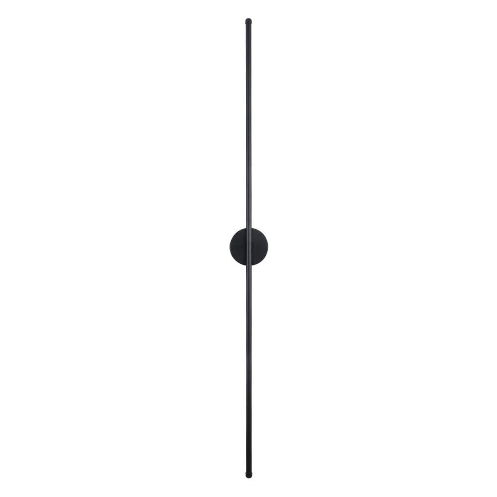GLOBOSTAR® DIADEM 61333 Μοντέρνο Φωτιστικό Τοίχου - Απλίκα LED 18W 2160lm 120° AC 220-240V IP20 Ρυθμιζόμενο Λευκό CCT με On/Off 2700K/4500K/6000K - Lumileds SMD Chip - Μαύρο Ματ - Μ10 x Π4 x Υ120cm - 3 Χρόνια Εγγύηση