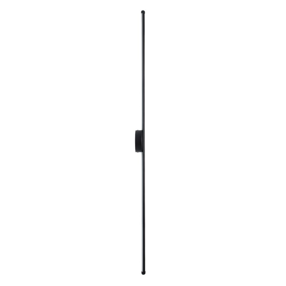 GLOBOSTAR® DIADEM 61333 Μοντέρνο Φωτιστικό Τοίχου - Απλίκα LED 18W 2160lm 120° AC 220-240V IP20 Ρυθμιζόμενο Λευκό CCT με On/Off 2700K/4500K/6000K - Lumileds SMD Chip - Μαύρο Ματ - Μ10 x Π4 x Υ120cm - 3 Χρόνια Εγγύηση
