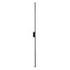 GLOBOSTAR® DIADEM 61333 Μοντέρνο Φωτιστικό Τοίχου - Απλίκα LED 18W 2160lm 120° AC 220-240V IP20 Ρυθμιζόμενο Λευκό CCT με On/Off 2700K/4500K/6000K - Lumileds SMD Chip - Μαύρο Ματ - Μ10 x Π4 x Υ120cm - 3 Χρόνια Εγγύηση