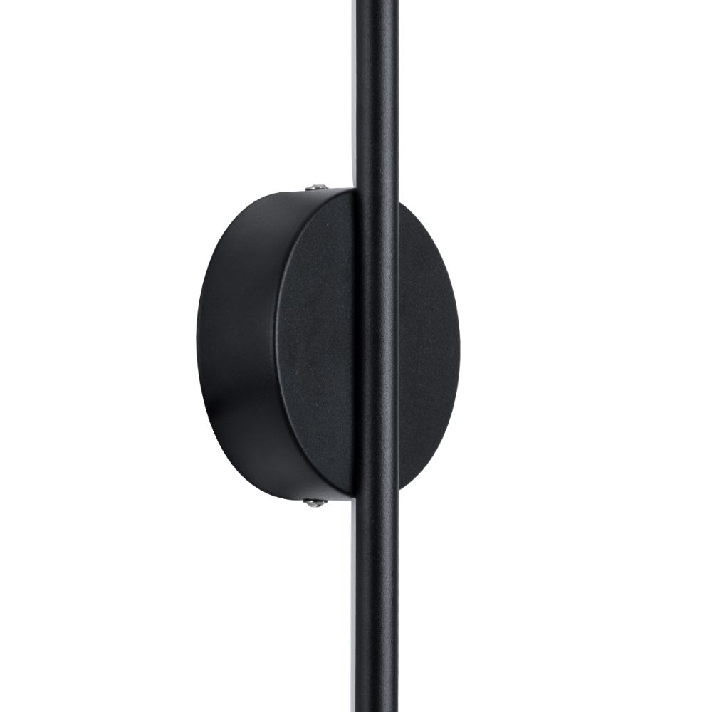 GLOBOSTAR® DIADEM 61333 Μοντέρνο Φωτιστικό Τοίχου - Απλίκα LED 18W 2160lm 120° AC 220-240V IP20 Ρυθμιζόμενο Λευκό CCT με On/Off 2700K/4500K/6000K - Lumileds SMD Chip - Μαύρο Ματ - Μ10 x Π4 x Υ120cm - 3 Χρόνια Εγγύηση